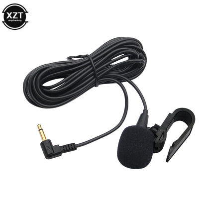 Mini Car Audio Microphone 3.5mm Clip Jack Plug Mic Stereo Professionals Wired External Microphone For Auto DVD Radio 3m Long