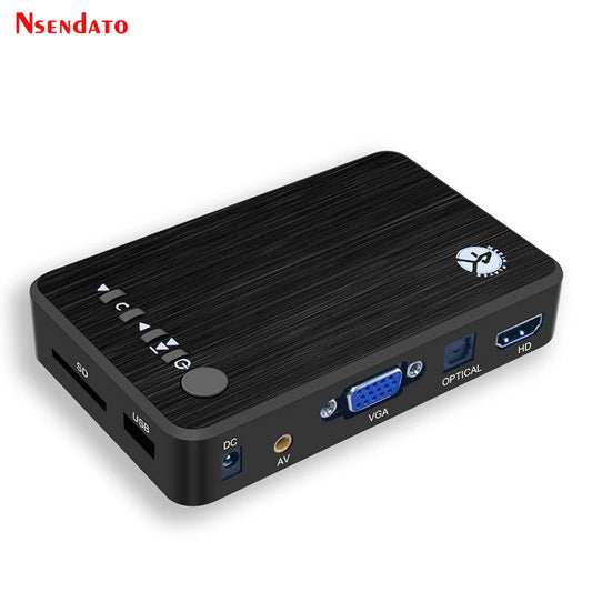 4K Ultra HD Media Player For Car TV SD MMC RMVB MP3 USB External HDD U Disk MultiMedia Media Player Box With VGA SD MKV H.265