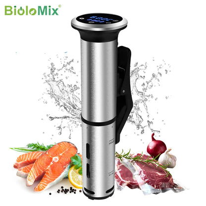 Biolomix 2nd Generation Stainless Steel Sous Vide Cooker IPX7 Waterproof Digital Accurate Immersion Circulator Machine