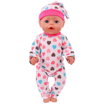 Doll Clothes For 43cm Newborn Baby Regeneration Dolls, 18-Inch American Doll Girls, First-Generation Baby Mini Items Accessories