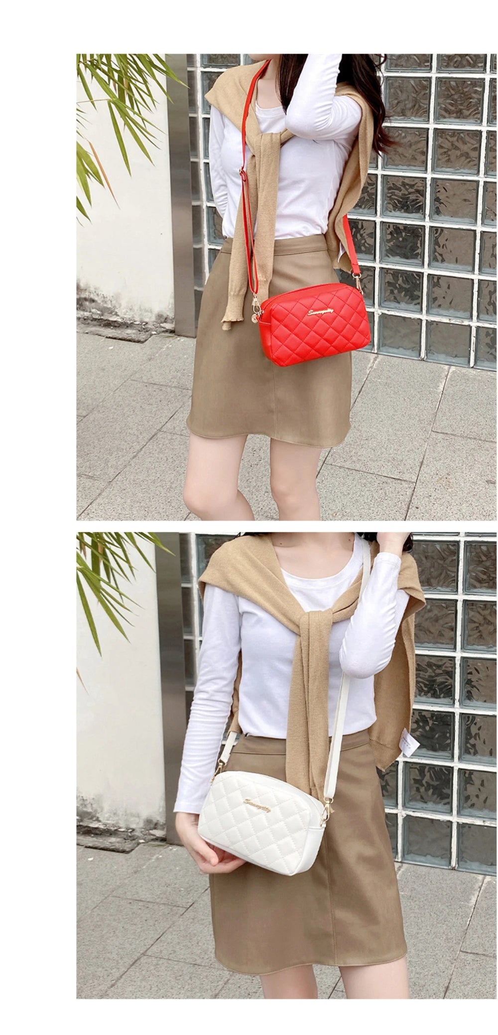 2024 Tassel Small Messenger Bag For Women Trend Lingge Embroidery Camera Female Shoulder Bag Fashion Chain Ladies Crossbody Bags