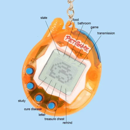 1PC Transparent Electronic Pets Tamagotchi Nostalgic 168 Pets In One Virtual Cyber Digital Nostalgic Funny Toys Pixel Funny Play