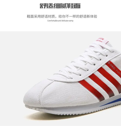 Men's Fashion Tennis Shoes Canvas Running Shoes Comfortable Flat Vulcanized Shoes Men's Breathable Gym Sports Men's Footwear