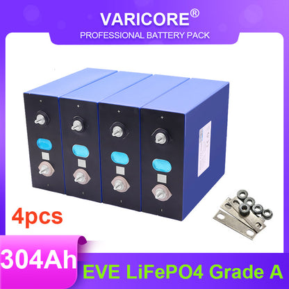 4PCS 3.2V 280Ah 202Ah 105Ah 100ah LiFePO4 Rechargeable battery DIY 12V for Electric car RV Solar Energy Golf Cart TAX FREE