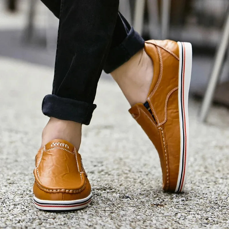 Leather Men's Casual Shoes Flats Moccasins Men Loafers Party Driving Loafers Shoes Male Genuine Leather Business Office Men Shoe