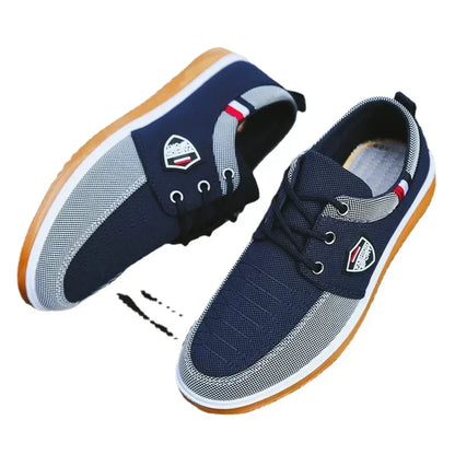 Men's casual shoes Vulcanized Work loafers Mesh Lightweight Man sports shoes Canvas Shoes for Men zapatos para hombres2024