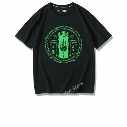 (Uniqlo) Legend of Zelda Temple Seal T-shirt Y2k Tees Men Kid T-shirt Top Men Cotton T-shirt Summer Women T-Shirt Men Clothing