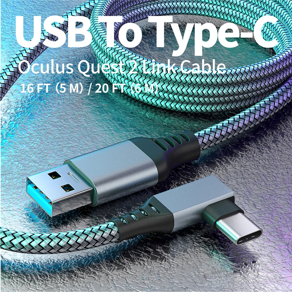 For Meta Quest 3/3S 3.0 Link Cable VR High Speed Stable Data Transmission Connection Charging Cable For Quest 2/pro Accessories