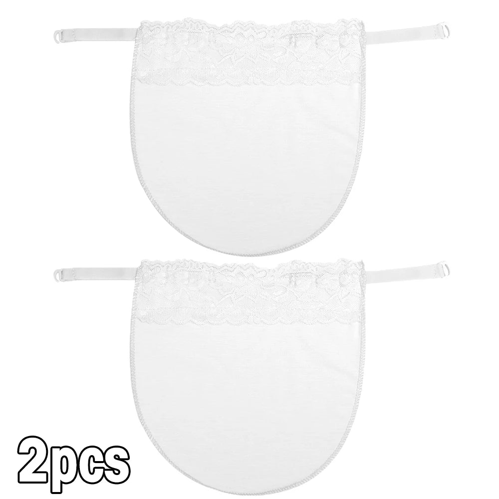 Women Invisible Anti Glare Underwear Lace Cleavage Cover Up Mock Camisole Bra Strapless Insert Wrapped Chest Intimates