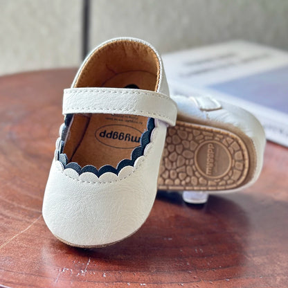 New Baby Shoes Baby Boy Girl Shoes Leather Rubber Sole Anti-slip Toddler First Walkers Infant Crib Shoes Newborn Girl Moccasins