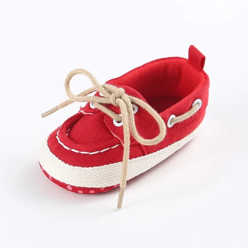 Walking Baby Shoes Sailor Formal Canvas Soft Sole Newborn Boy Girl Toddler Casual