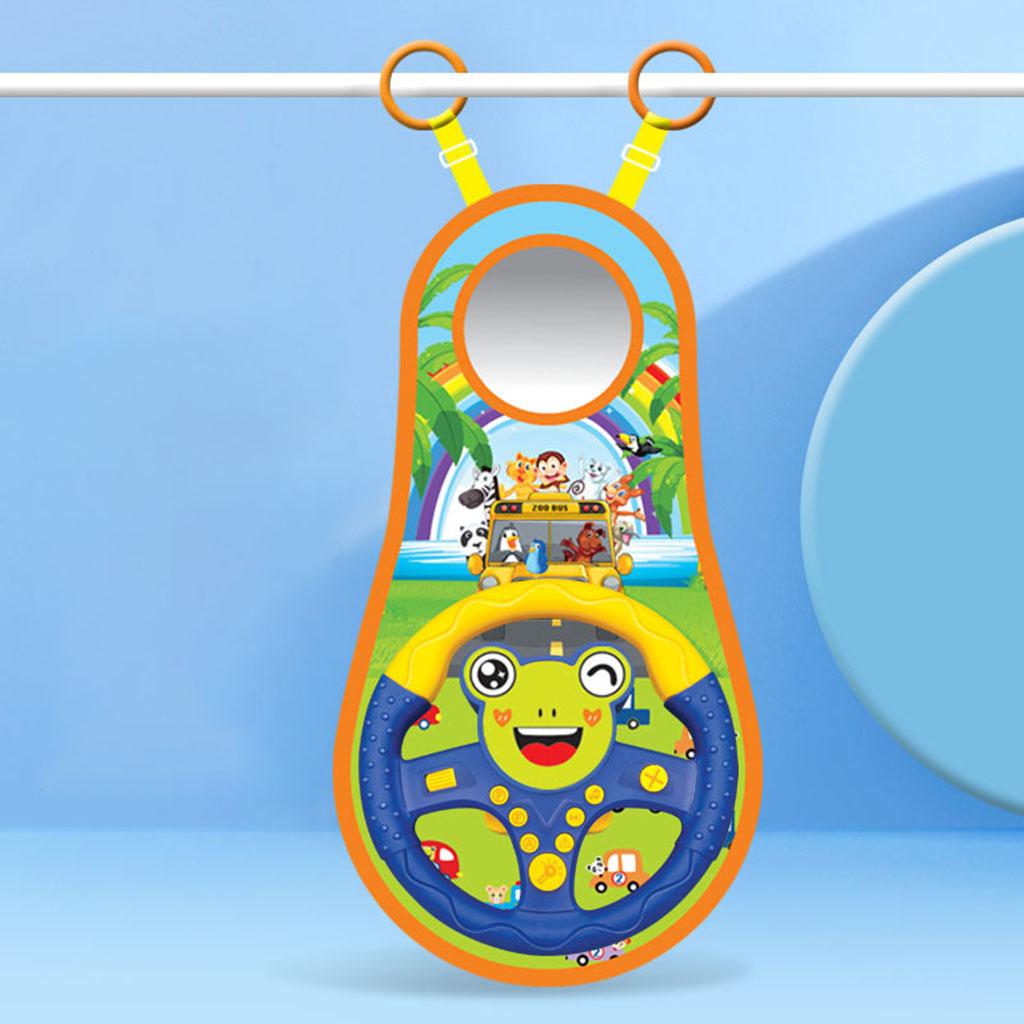 Baby Musical Steering Wheel Toy Simulation Driving Wheel Car Seat Toys Develop Imaginatin Toddler Kids For Infant Girl Boy Gifts