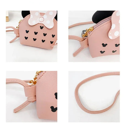 Girl Coin Purse Children's Shoulder Bags Wallet Coin Box Bag Cute Cartoon Kid Money Bag Children's Crossbody Bowknot Designed