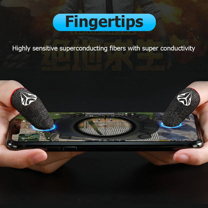 20-2PCS Finger Cots Gaming Fingertips Gloves Ultra-thin Breathable Sweatproof Touch Screen Gaming Finger Sleeves For PUBG Mobile