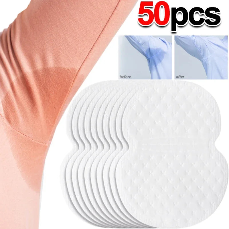 10/100pcsUnisex Sweat Pads Summer Deodorants Underarm Anti Perspiration Sweat Pads Disposable Armpit Absorb Sweat Shield Pad