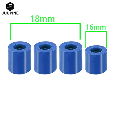 4pcs/set 18 16mm Hot Bed Leveling Column Silicone Solid Spacer Black Platform Leveler For CR-10/ CR10S Ende 3 3D Printer Parts