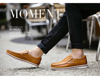 Leather Men's Casual Shoes Flats Moccasins Men Loafers Party Driving Loafers Shoes Male Genuine Leather Business Office Men Shoe