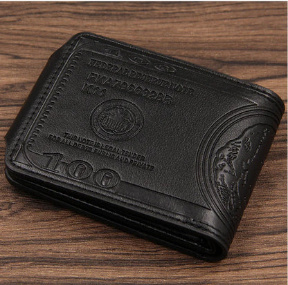 New Short Men Wallets ID Card Holder Male Wallet Small Money Clips Engraving Wallet High Quality PU Leather Man Purses Wallets