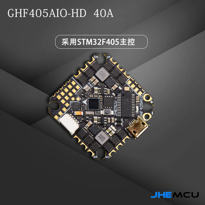 JHEMCU GHF405AIO-HD 40A AIO Flight Controller F405 F4 Build-in OSD Blheli-S ESC 2-6S Lipo For RC FPV Toothpick Racing Drone