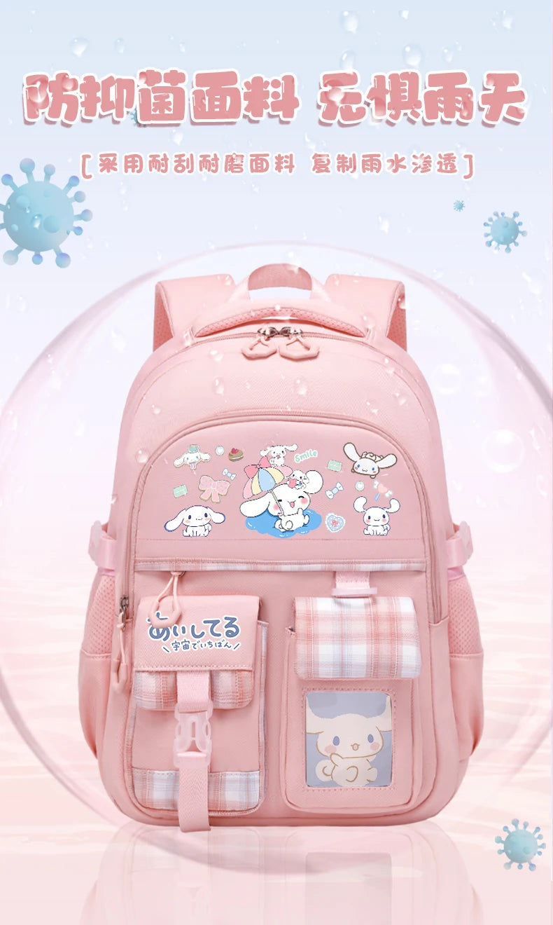 2024 new Sanrio Yugui Dog Schoolbag Schoolgirl Grade 1-6 high-capacity high-appearance minus load school backpack