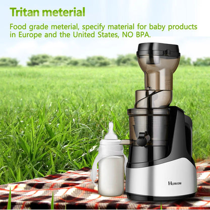 Huwow Wholesale Drinkware Juicer Table 3c Tritan Material Stirring Manual Juicers Blenders Easy To Clean Low Speed Antioxidant