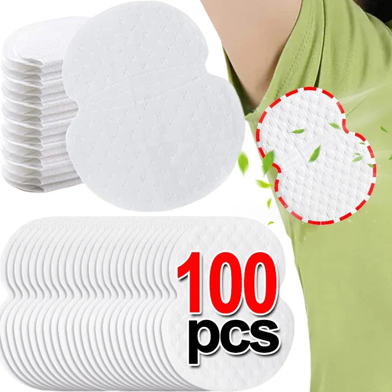 10/100pcsUnisex Sweat Pads Summer Deodorants Underarm Anti Perspiration Sweat Pads Disposable Armpit Absorb Sweat Shield Pad