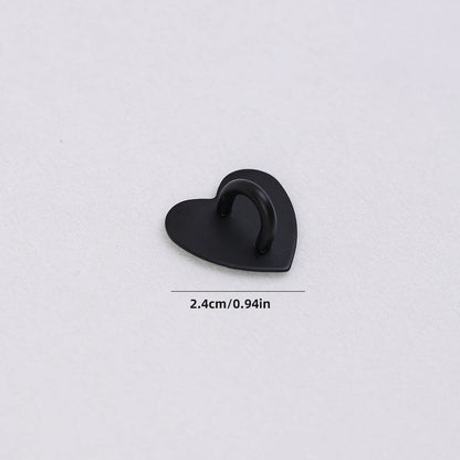 Kawaii Adhesive Metal Heart Phone Charm Holder Mobile Phone Case Finger Ring Stand Hooks Buckle Charms Clasp Accessories String