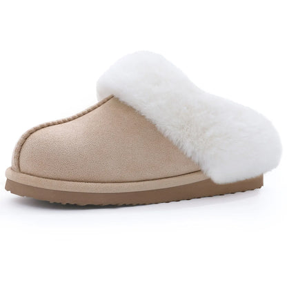 Winter Fluffy Suede Women Slippers Fashion Fuzzy Women House Shoes Classic Brand Women Fur Slippers Indoor Soft Flat Slippers