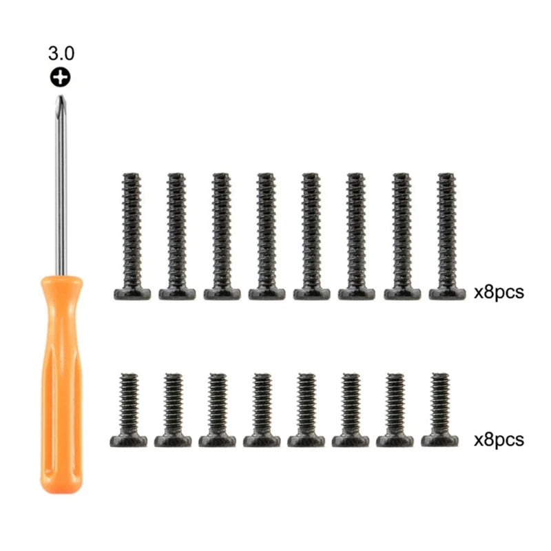 Back  Screws Set Kit Replacement Fix Screws for Steam Deck Gamepad Accessories Game Console Rear Cover  Screws