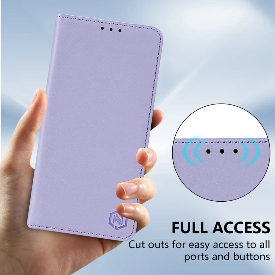 Wallet Skin Friendly Strong Magnetic Card Slot Flip Leather Case For Huawei P20 Pro P30 Lite P40 Lite P Smart 2019 Honor 10 Lite