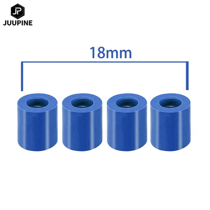 4pcs/set 18 16mm Hot Bed Leveling Column Silicone Solid Spacer Black Platform Leveler For CR-10/ CR10S Ende 3 3D Printer Parts