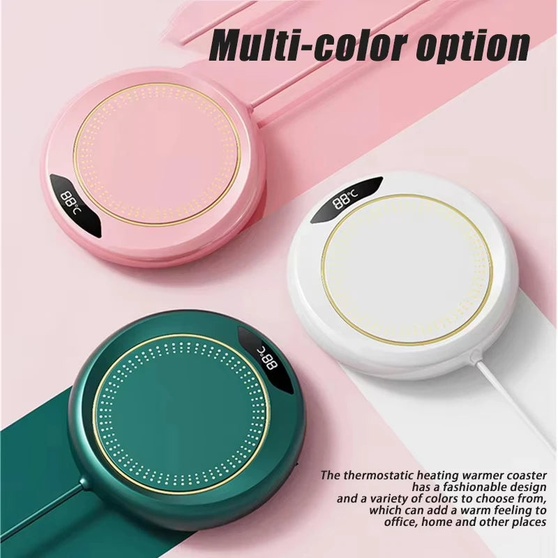 Xiaomi Thermostatic Heating Coaster 3 Speed Adjustment USB Heating Cup Coasters 55 Degrees Constantly Temperature Heat Household