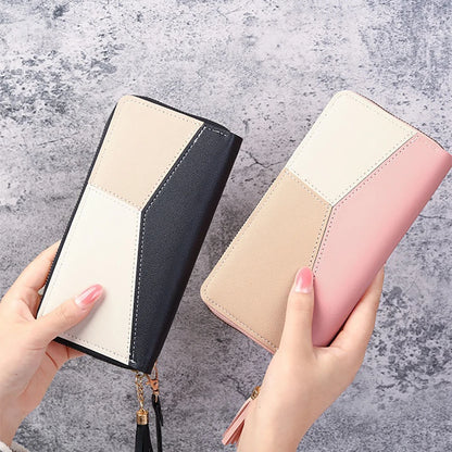 Handheld wallet, ladies' multifunctional large capacity wallet, can hold mobile phones