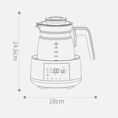 220V 1.2L Infant Thermostatic Milk Regulator Baby Kettle Keep Warm 24 Hours Hot Water Smart Insulation Pot Milk Powder Warmer