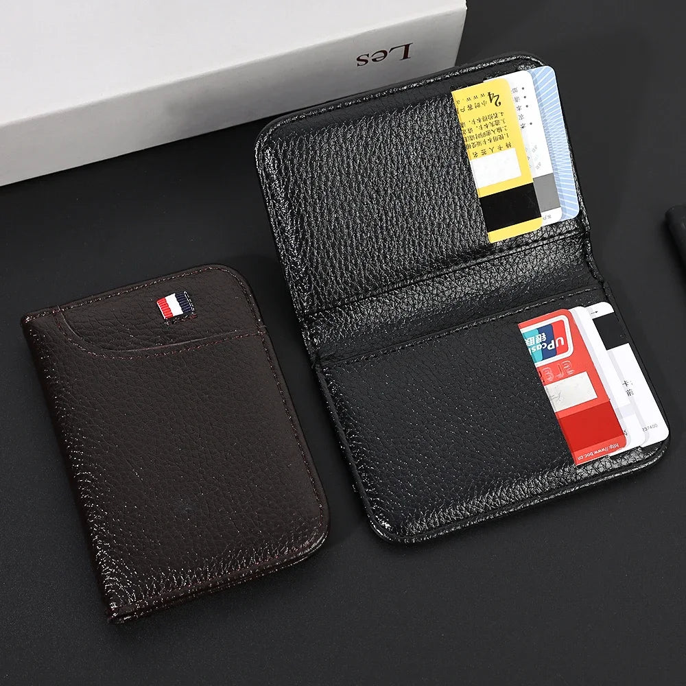 Portable Super Slim Soft Wallet PU Leather Mini Credit Card Wallet Purse Card Holders Men Wallet Thin Small Short Wallets