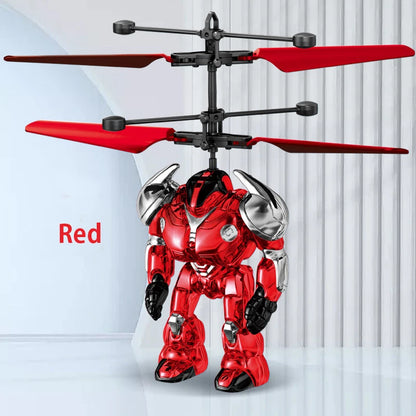 Mech Warrior Toy Energy-Saving Induction Robot Aircraft Mech warrior Induction Flying Remote Control Birthday Gift To Children