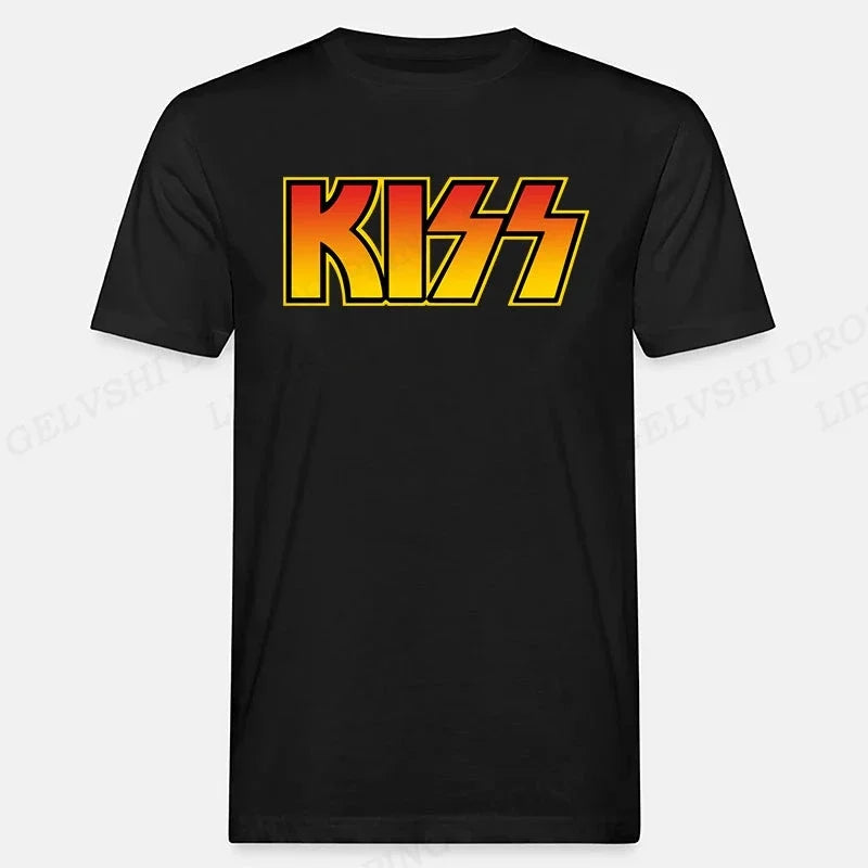 Kiss Band T Shirt Men Women Fashion T-shirt Cotton Tshirt Kids Hip Hop Tops Tees Unisex Camisetas Hombre Tops Rock Band