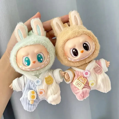 Mini Plush Doll'S Clothes Outfit Accessories For Korea Kpop Exo Labubu V1 V2 Idol Dolls Pit strip climbing suit Clothing Gift