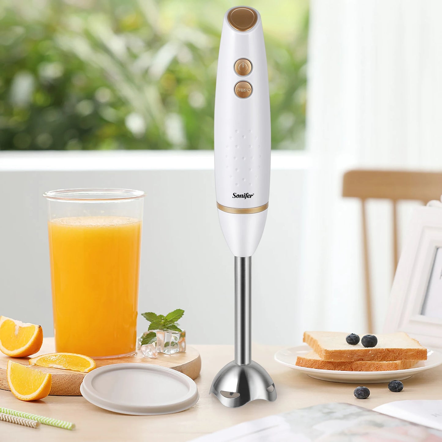 Sonifer Immersion Blender Electric Hand Blender 200 W with Detachable Base chopper For juices jams crushed ice