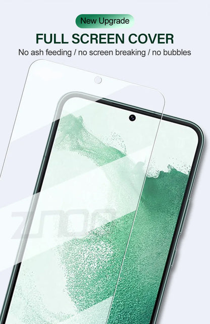 2PCS Tempered Glass For Samsung Galaxy S21 S22 S23 Plus S24 Ultra Screen Protectors Fingerprint Unlocking Galaxy S23 S21 S20 FE