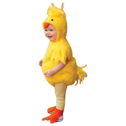 Infant Girl Outfits Infant Boys Girls Cosplay Chicken Animal Costume Winter Fleece Hooded Romper Girls Mom Matching Pajamas