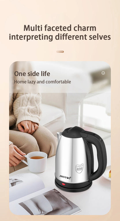 2L Stainless Steel Electric Kettle Kitchen Appliances Smart Kettle 1500W Whistle Kettle Samovar Tea Coffee Thermo Pot Gift