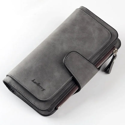 Baellerry Wallet Women Leather Luxury Card Holder Clutch Casual Women Wallets Zipper Pocket Hasp Ladies Wallet Female Purse