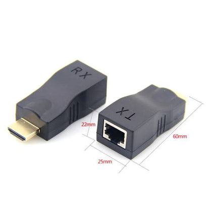 1 Pair 1080P 3D HDMI-compatible Extender 4k to RJ45 Extension LAN Network CAT5e / 6 LAN Ethernet Cable For TV Project