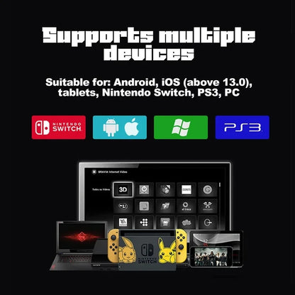 Ipega PG-9777S Bluetooth-Gamepad für Nintendo Switch Android iOS iPad PC mit dehnbarem RGB-Licht-Controller mit linearer Vibration