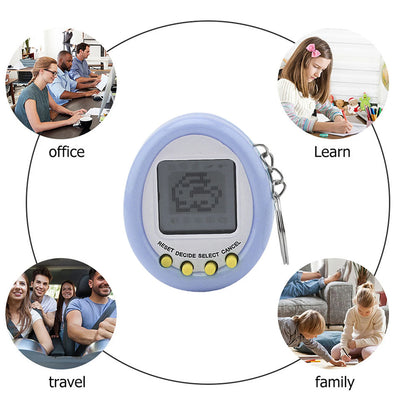 Macaron Mini Electronic Pet Machine Virtual Pet Tamagotchi Toy 168 Pets In One Virtual Cyber Digital Pet Toys Funny Play Toys