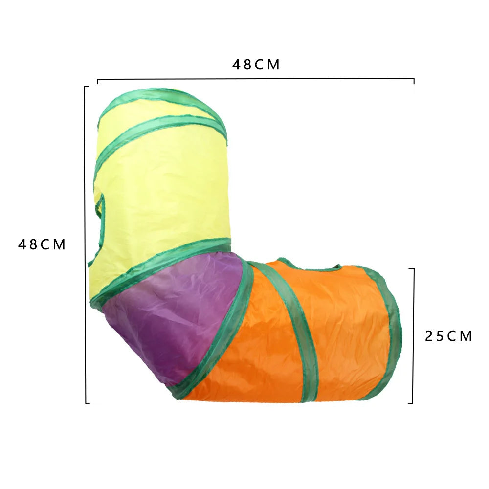 Cat Tunnel Pet Supplies Cat S T Pass Play Tunnel Foldable Cat Tunnel Cat Toy Breathable Drill Barrel for Indoor loud paper