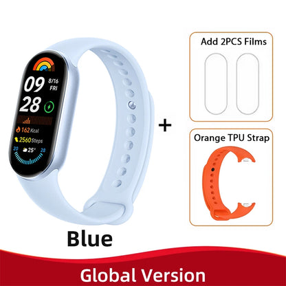 Global Version Xiaomi Smart Band 9 150+ Sports Modes Sleep Monitoring 1.62" AMOLED Display 21-day Battery Mi Wrist Sport Watch