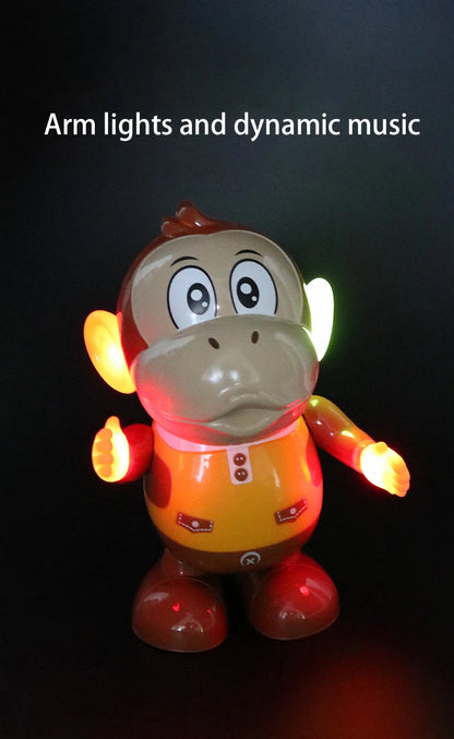 Kids Interactive Dancing Monkey Toy With Light And Music Can Walk Funny Swing Animal Doll Electric Toy Baby Toddler Gift