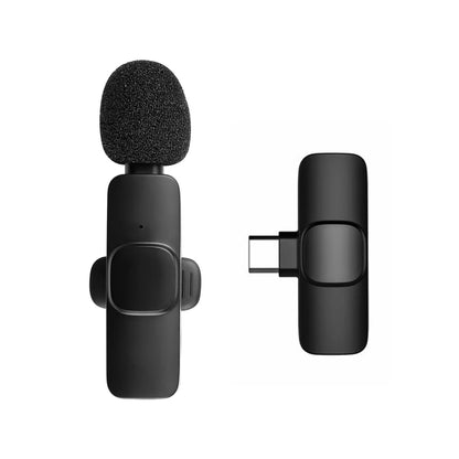 Wireless Lavalier Microphone Live Broadcast Game Mic Noise Cancelling Audio Video Recording Mini Mic for iPhone Android Xiaomi